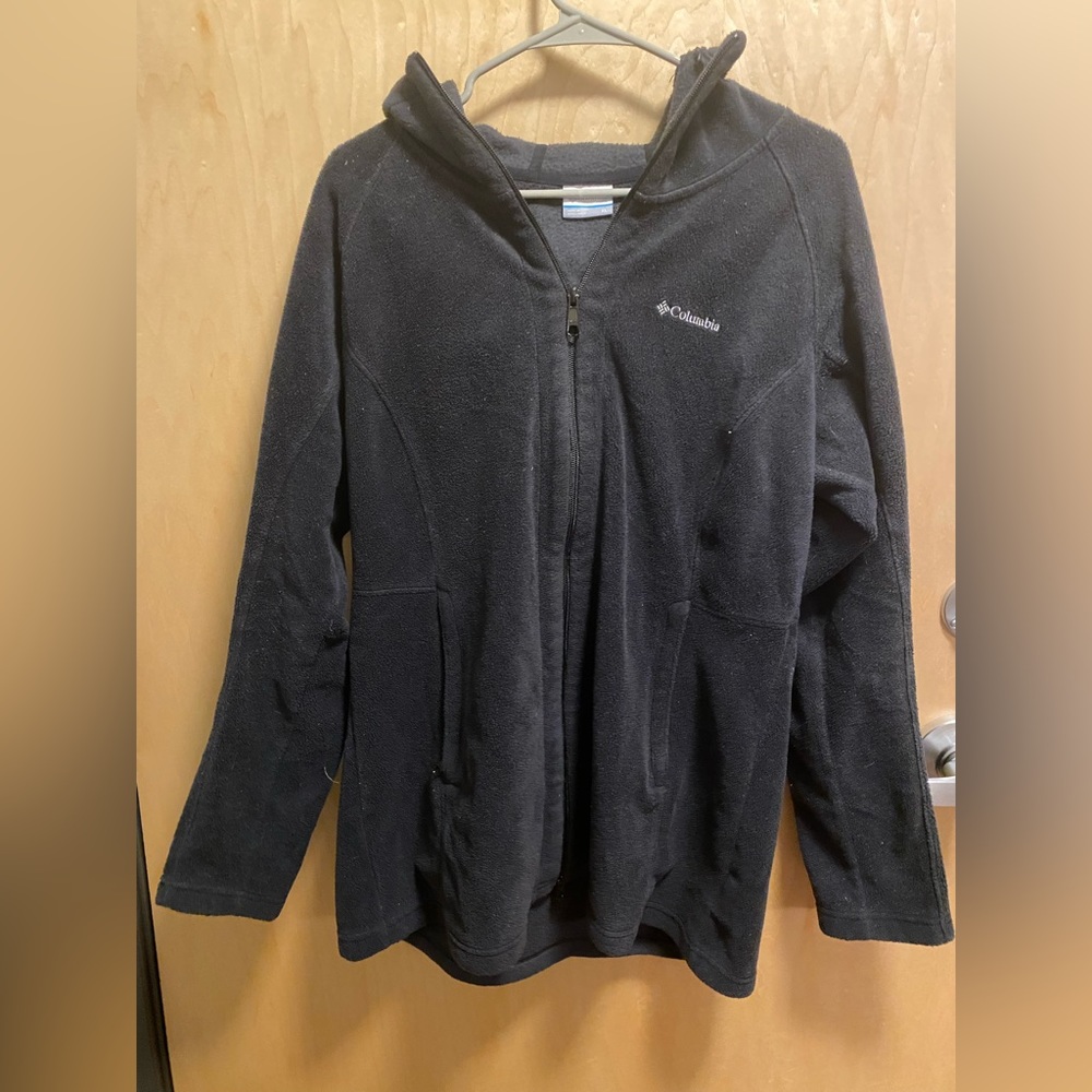 Columbia full zip fleece with hood